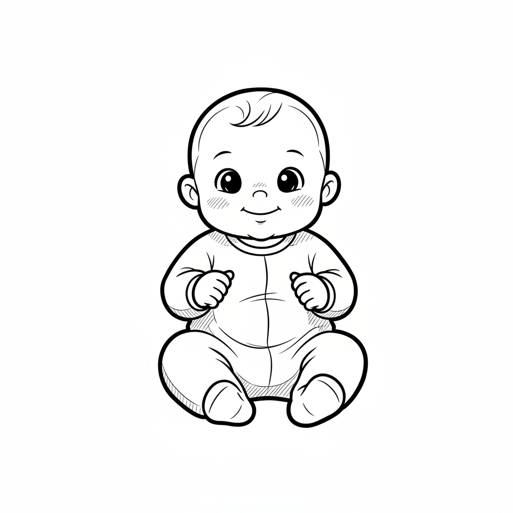 Infants Draw how to draw a baby - Fun at-home activities for Kids.