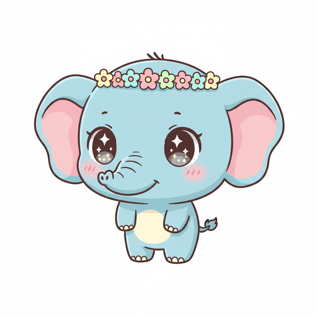 how to draw a baby elephant. Activities for Kids.