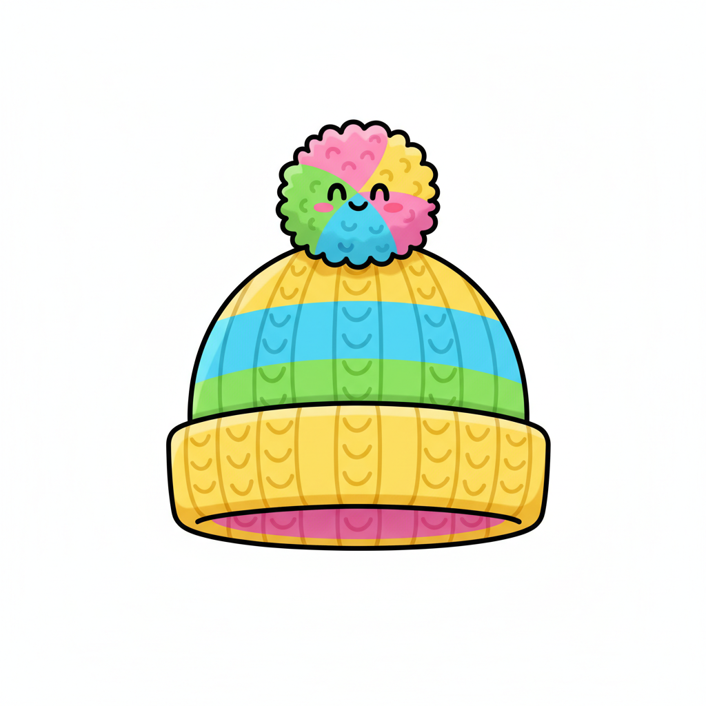 How to Draw a Beanie example 4