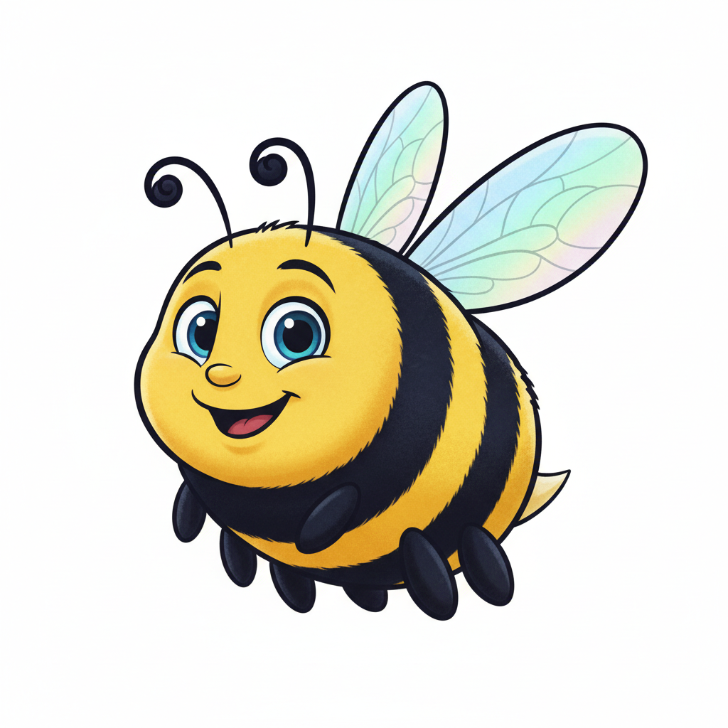 How to Draw a Bee example 4