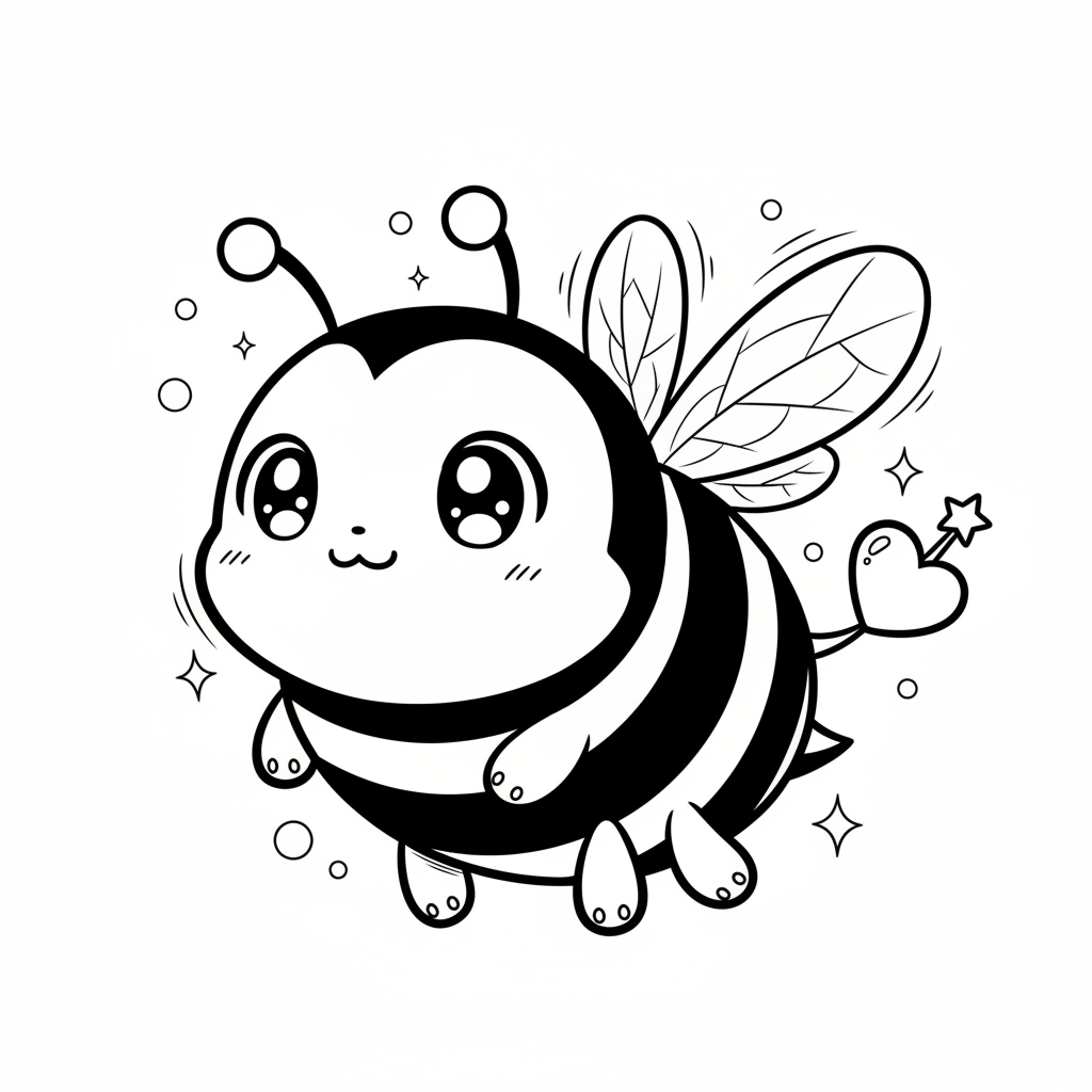 How to Draw a Bee example 2
