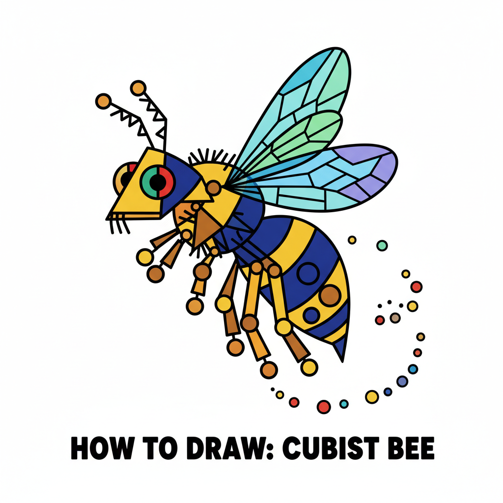 How to Draw a Bee example 6