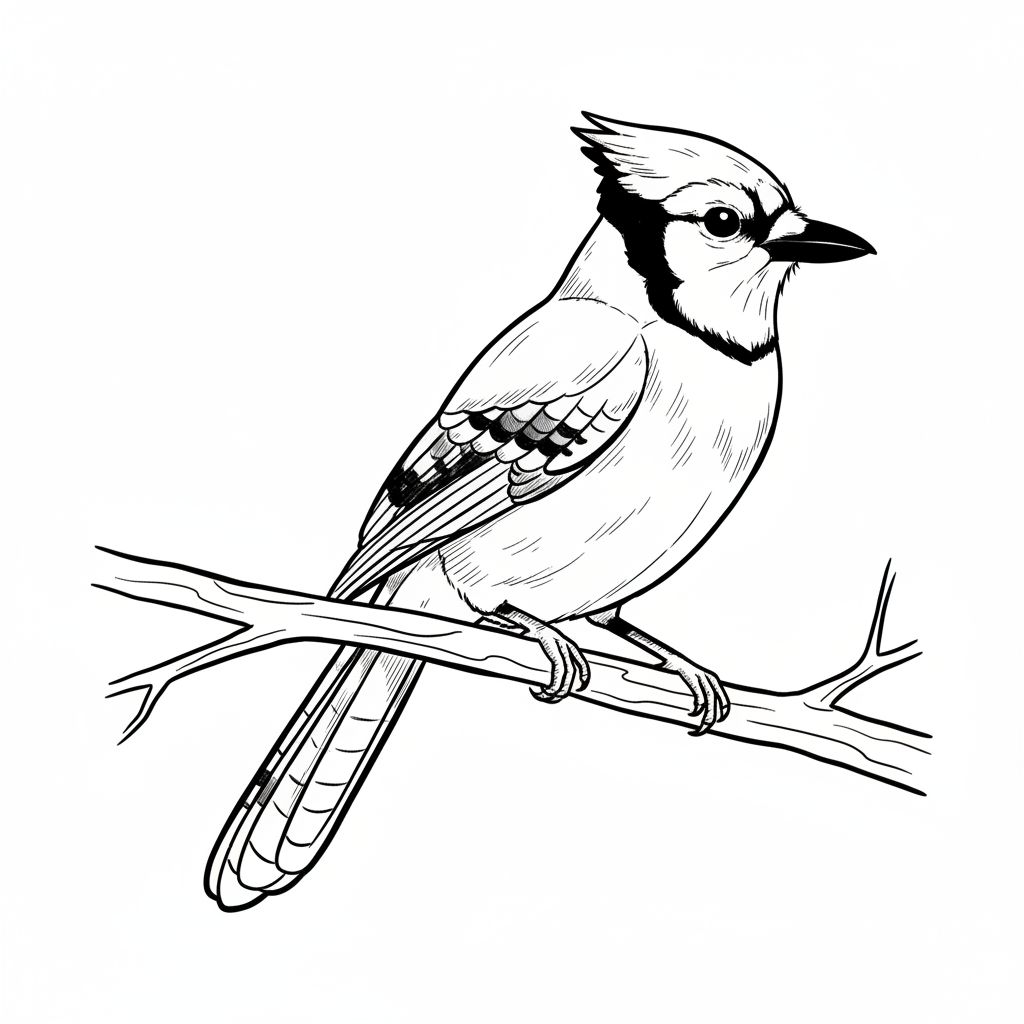 How to Draw a Blue Jay