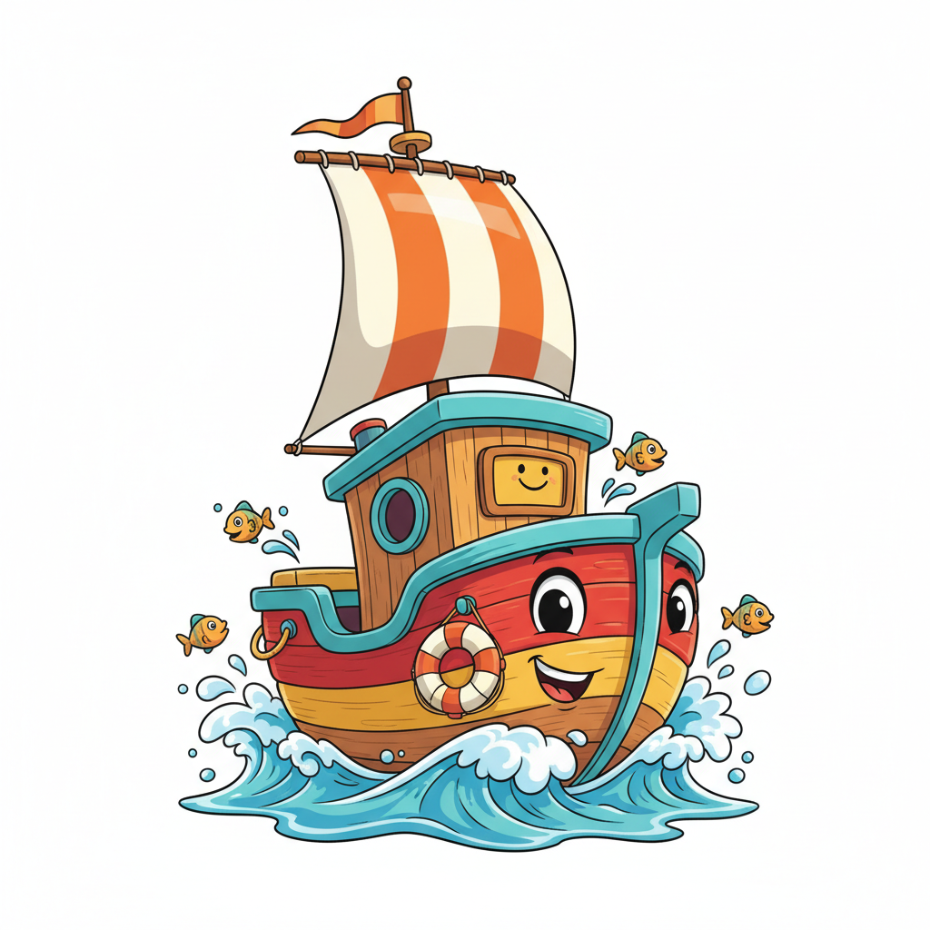 How to Draw a Boat example 4