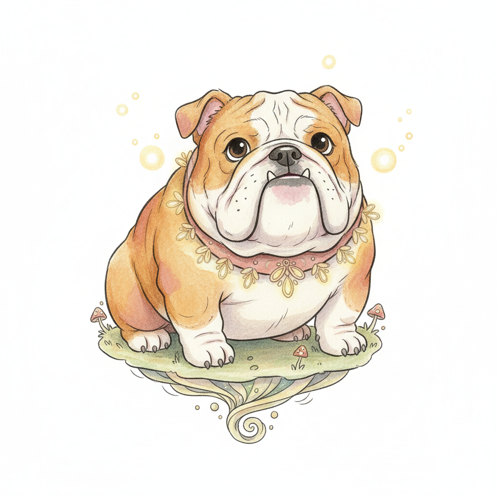 How to Draw a Bulldog example 3