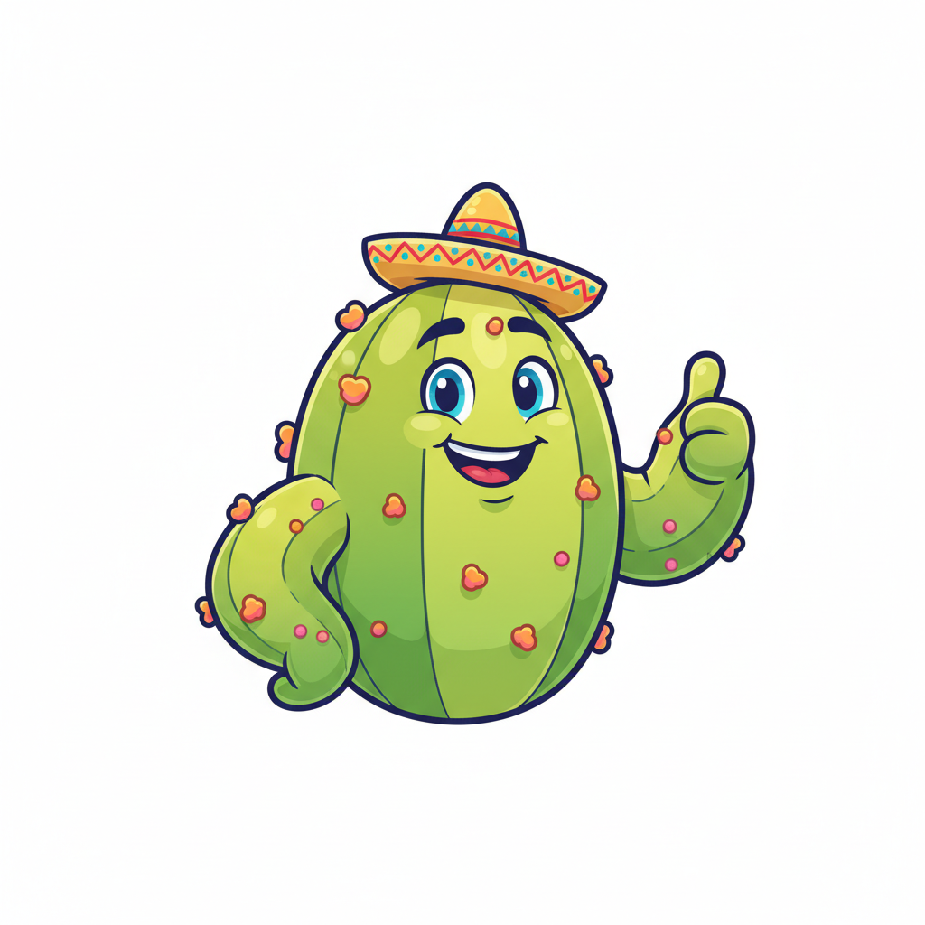 How to Draw a Cactus example 4