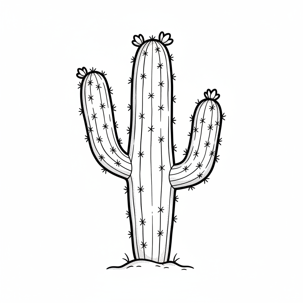 How to Draw a Cactus
