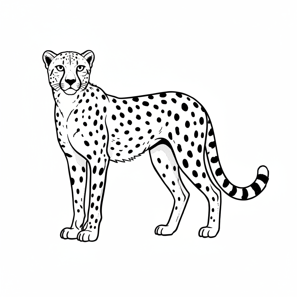 How to Draw a Cheetah