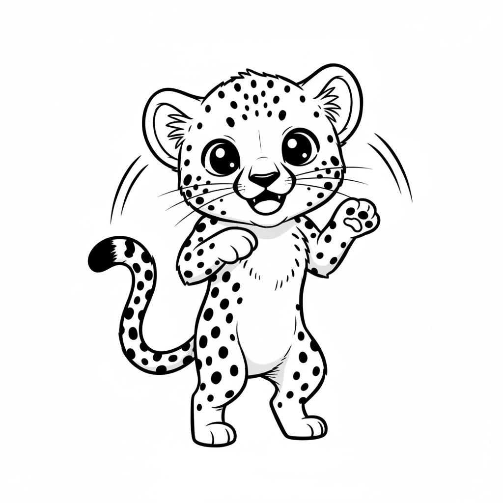 How to Draw a Cheetah example 2