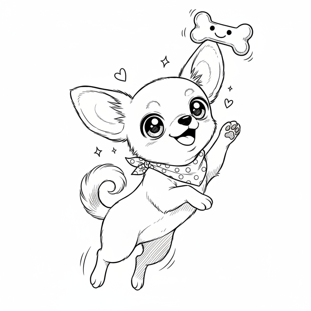 How to Draw a Chihuahua example 2