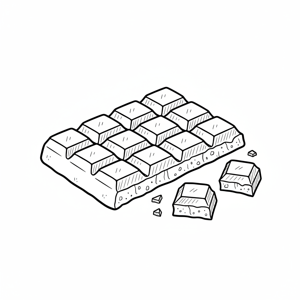 How to Draw a Chocolate Bar