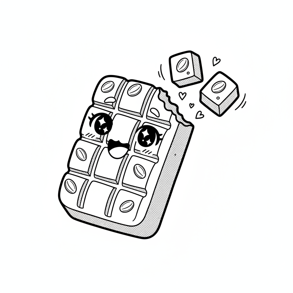 How to Draw a Chocolate Bar example 2