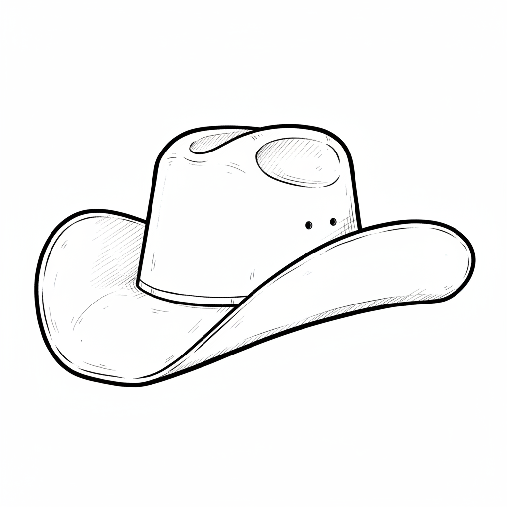 How to Draw a Cowboy Hat