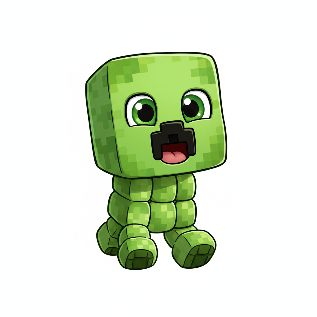 How to Draw a Creeper example 4