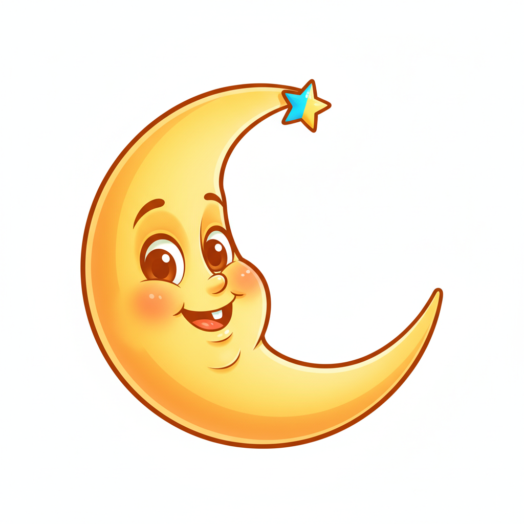 How to Draw a Crescent Moon example 4