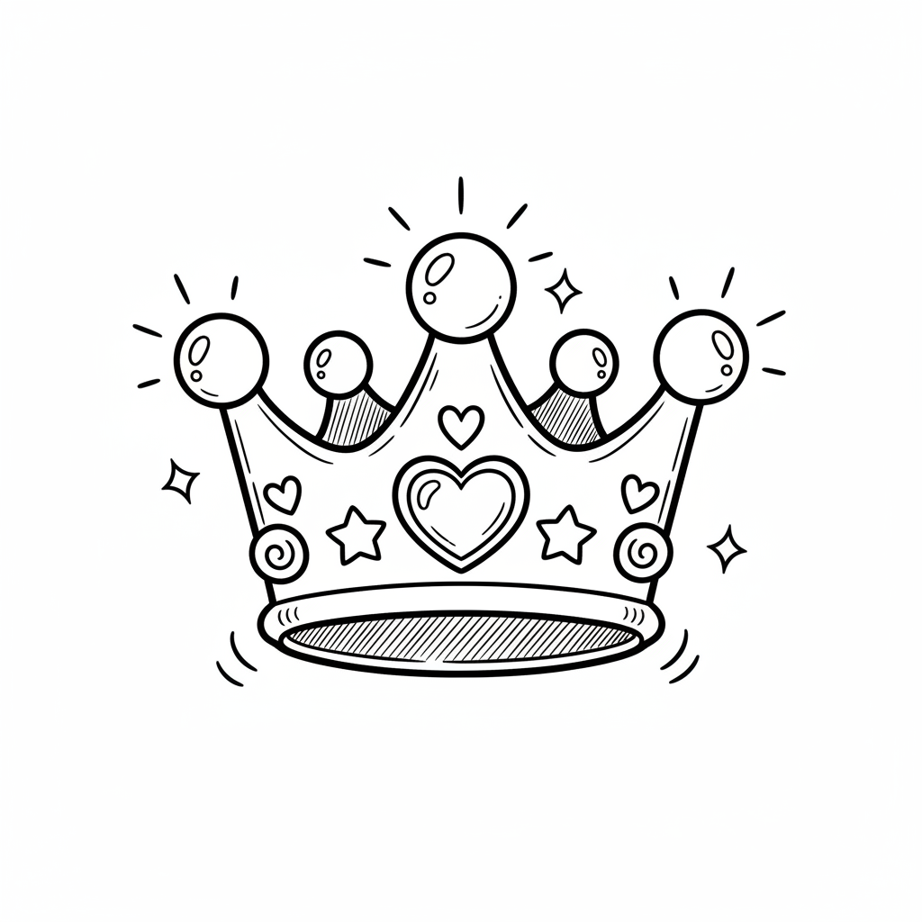 How to Draw a Crown example 2