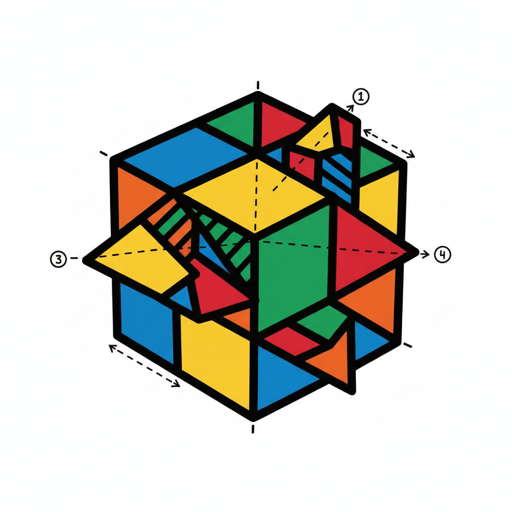 How To Draw A Cube With Color