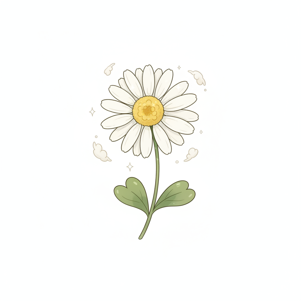 How to Draw a Daisy example 3