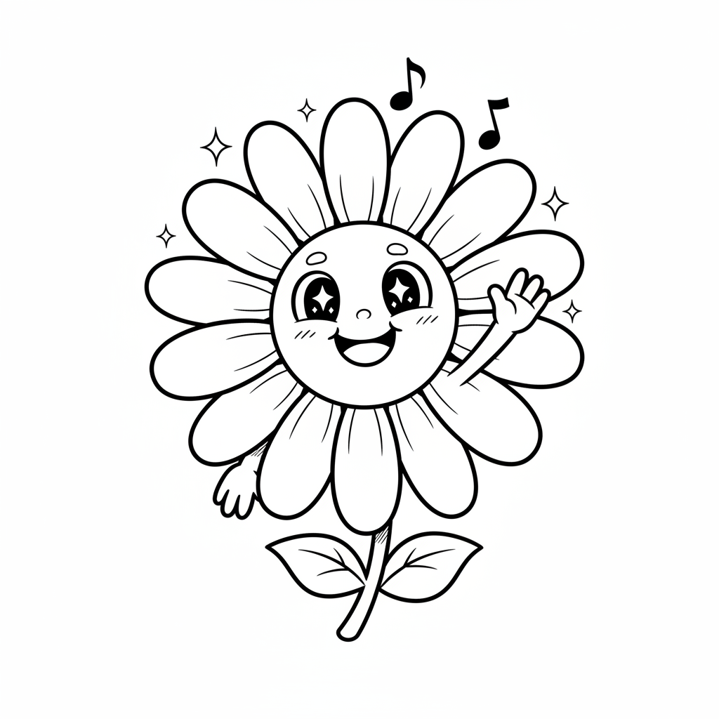 How to Draw a Daisy example 2