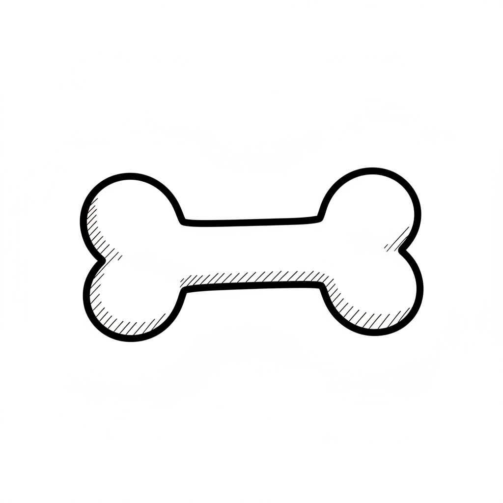 How to Draw a Dog Bone