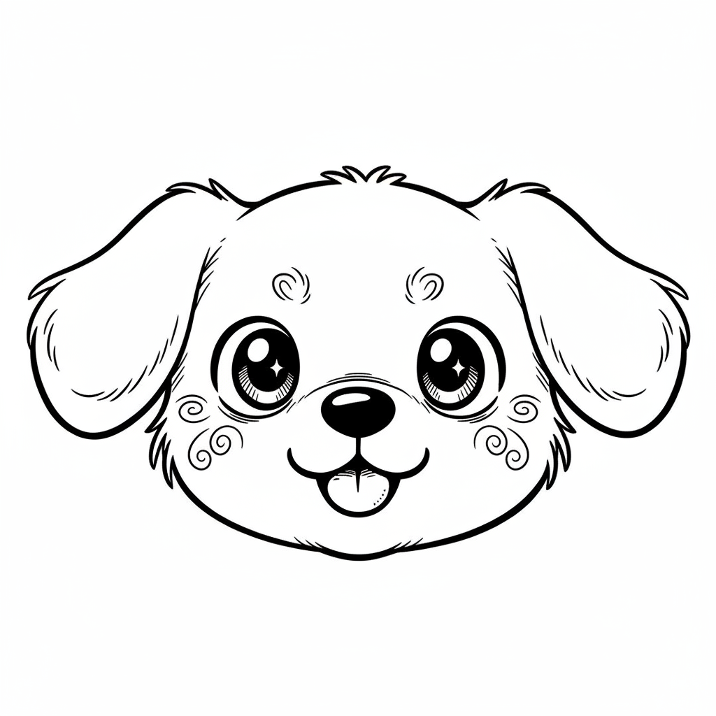 How to Draw a Dog Face example 2
