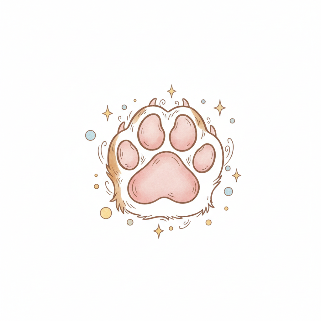 How to Draw a Dog Paw example 3