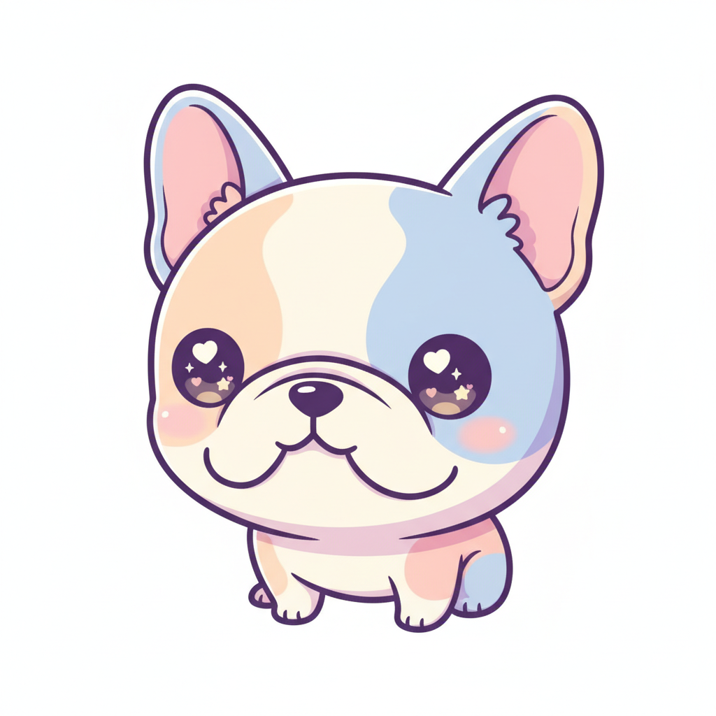 How to Draw a French Bulldog example 5
