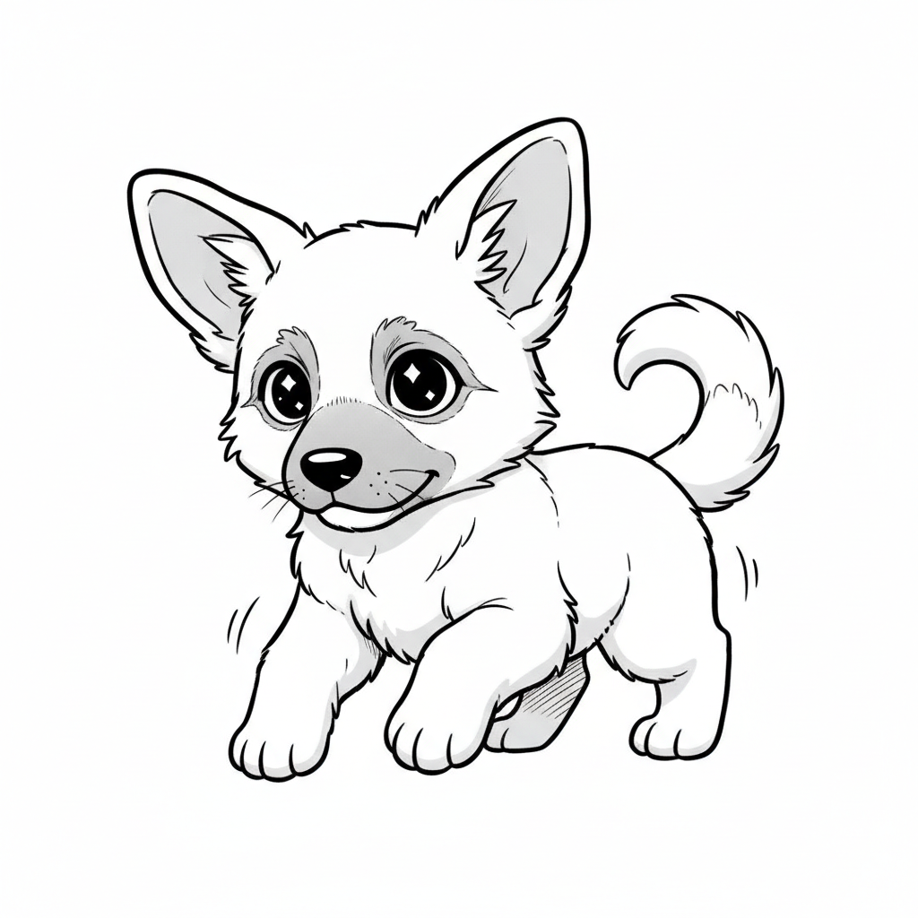 how to draw a german shepherd. Activities for Kids., image size:1024x1024