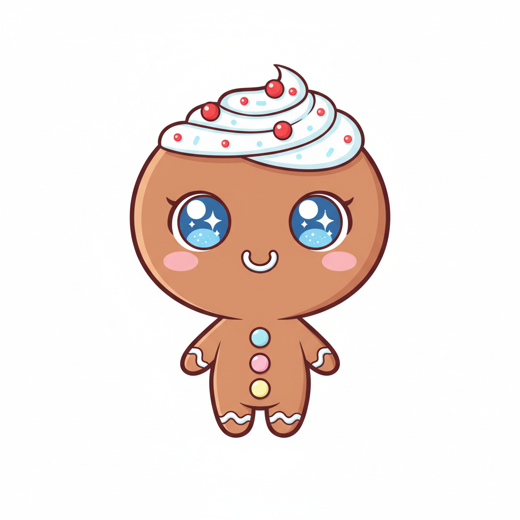 How to Draw a Gingerbread Man example 5