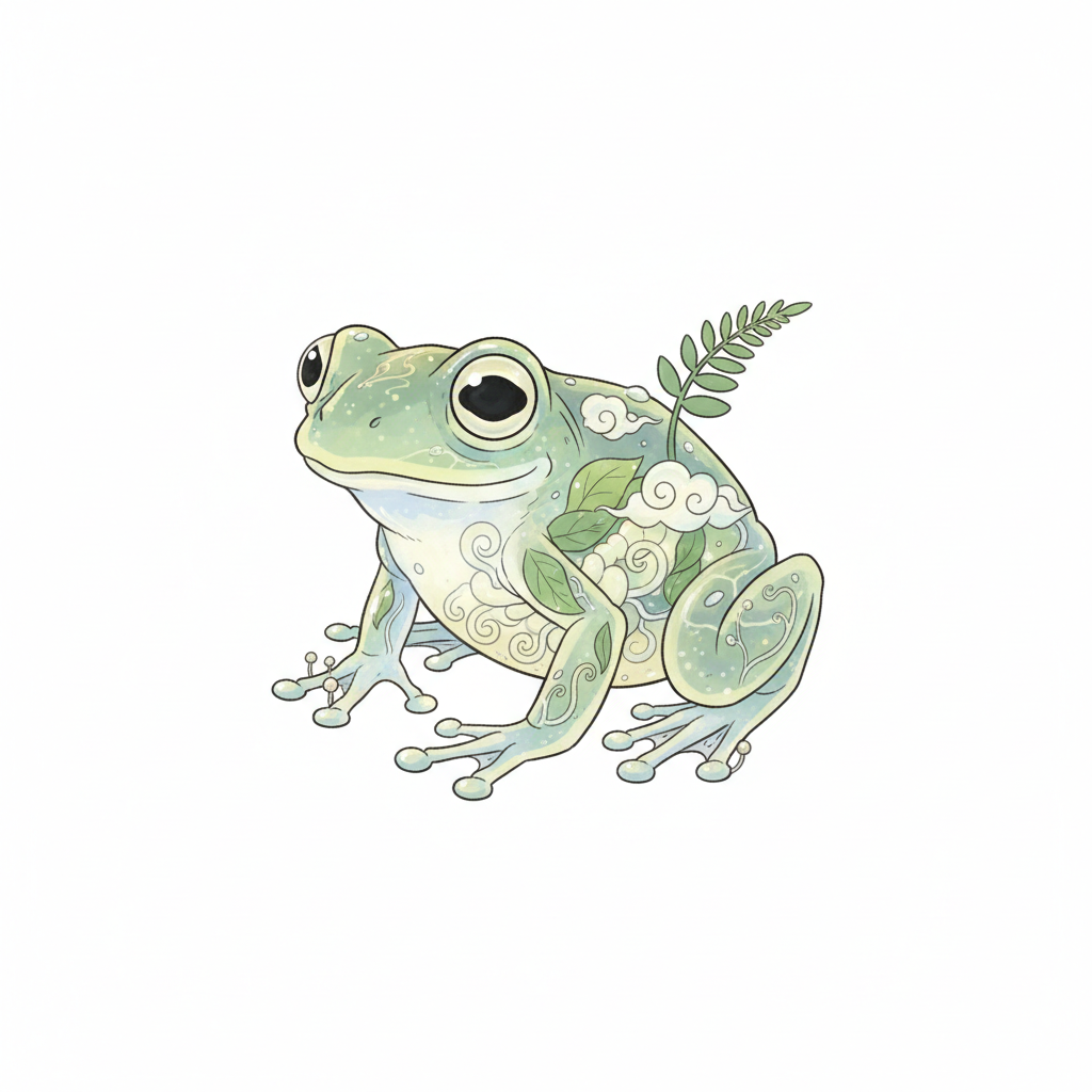 How to Draw a Glass Frog example 3