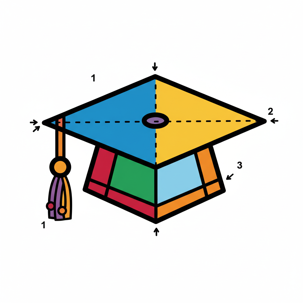 How to Draw a Graduation Hat example 6
