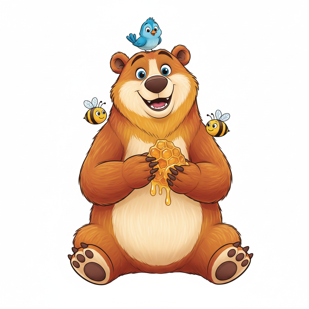 How to Draw a Grizzly Bear example 4