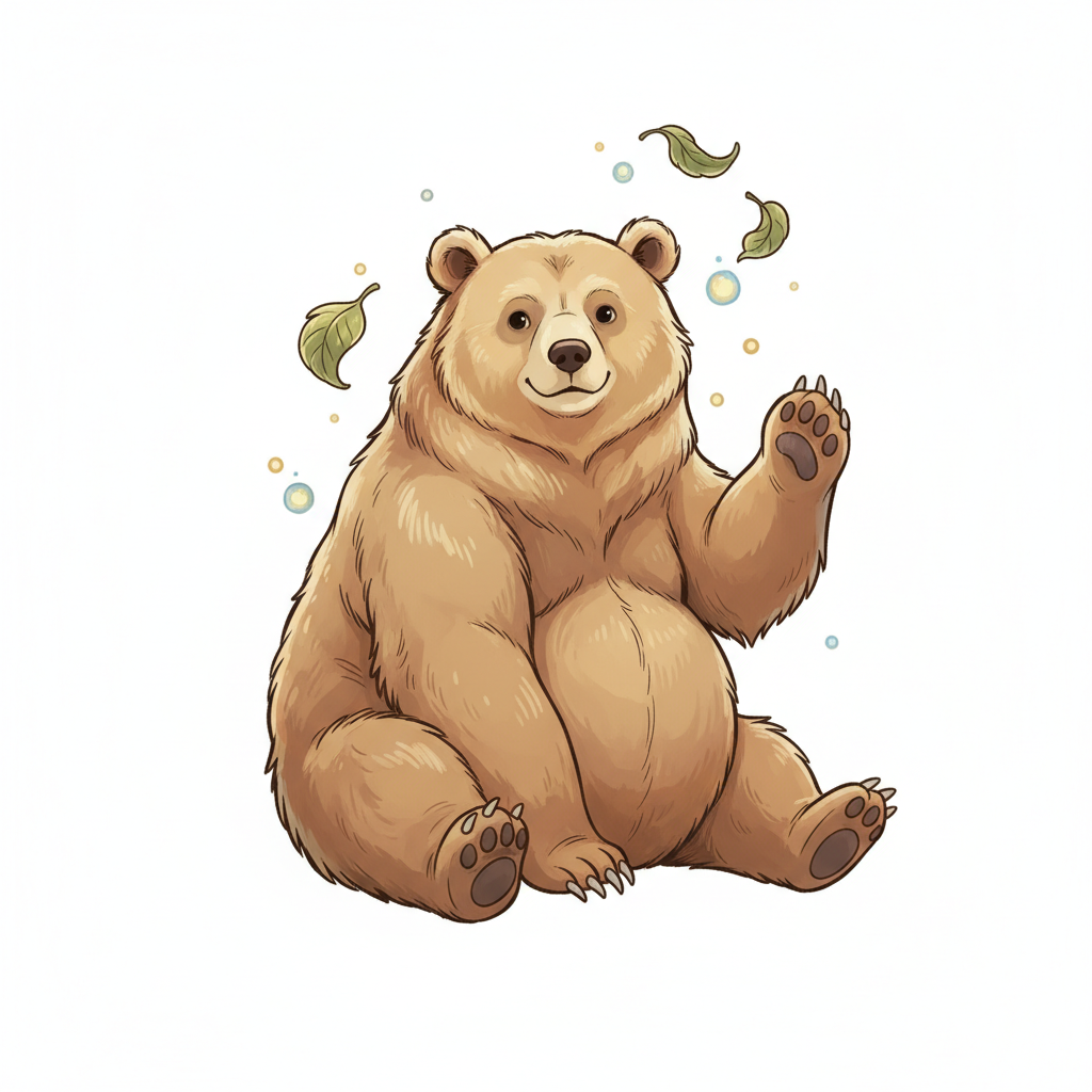 How to Draw a Grizzly Bear example 3