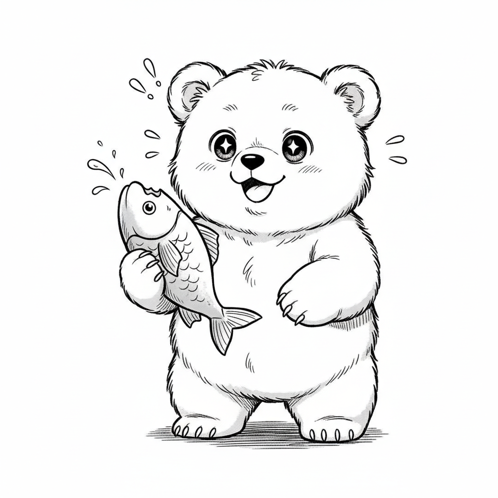 How to Draw a Grizzly Bear example 2