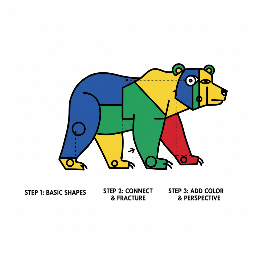 How to Draw a Grizzly Bear example 6