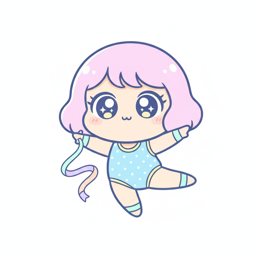 How to Draw a Gymnast example 5