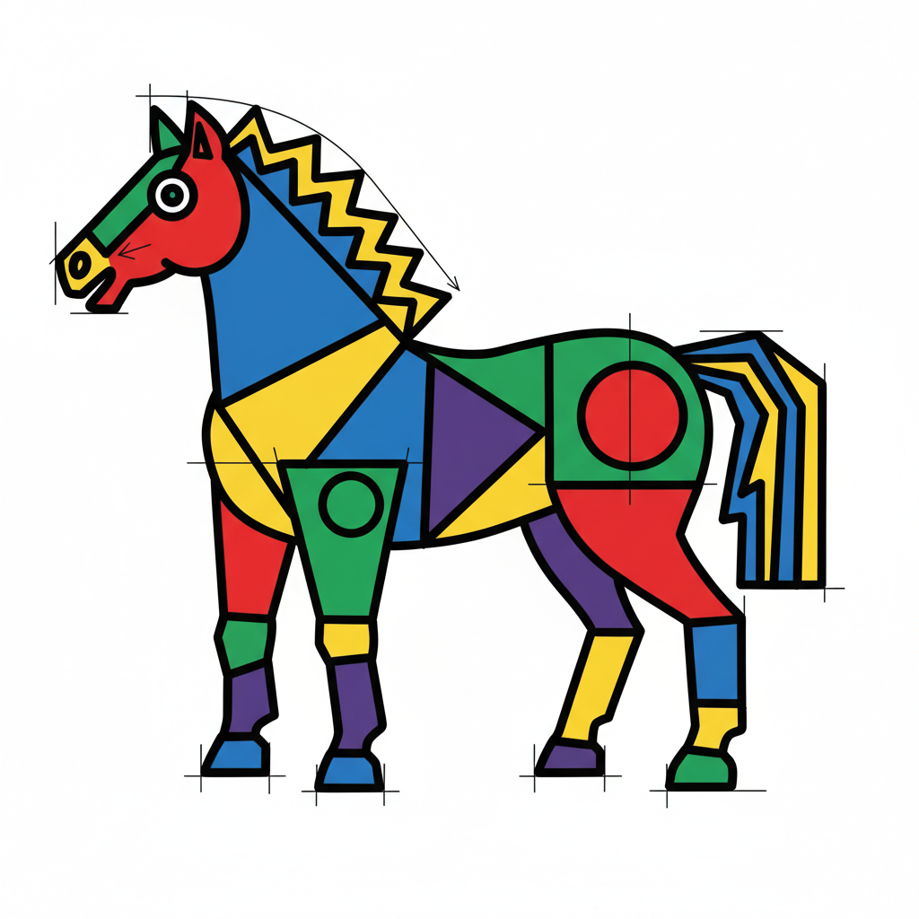 How to Draw a Horse example 6