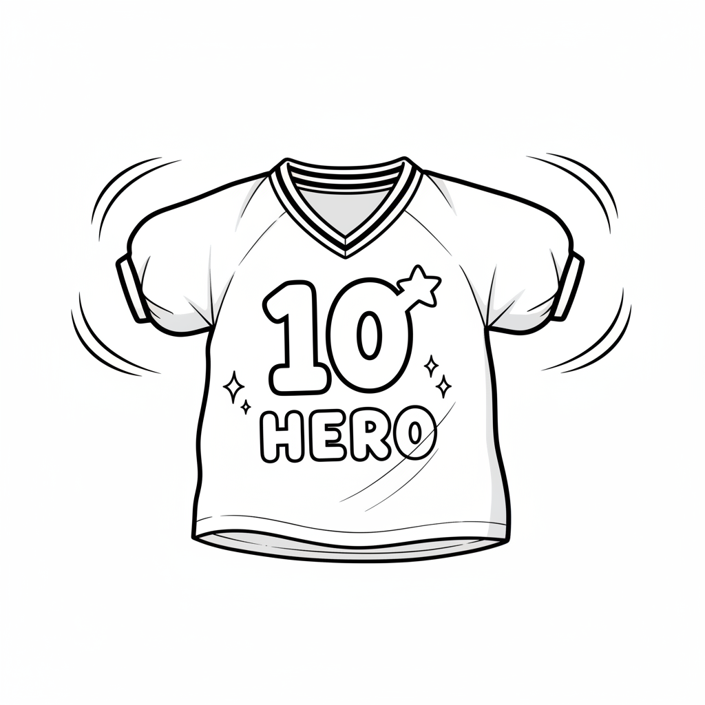 How to Draw a Jersey example 2