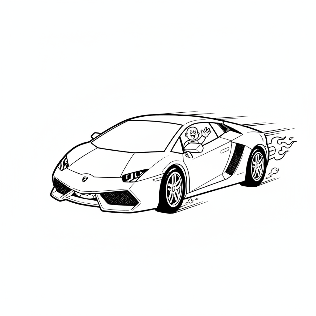 How to Draw a Lamborghini example 2