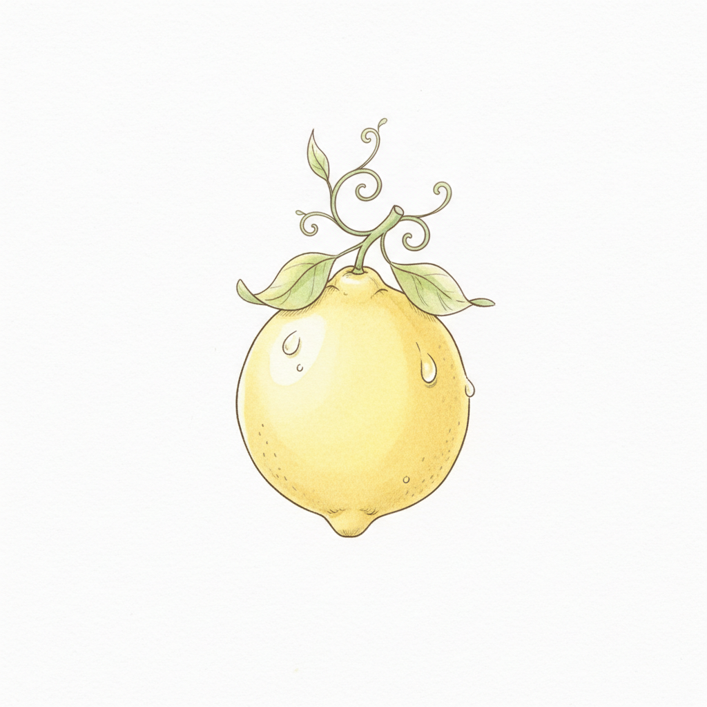 How To Draw A Lemon For Kids