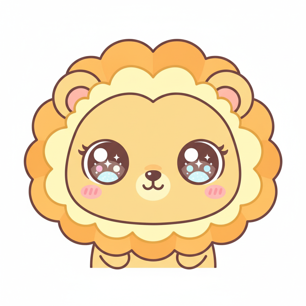 How to Draw a Lion Face example 5