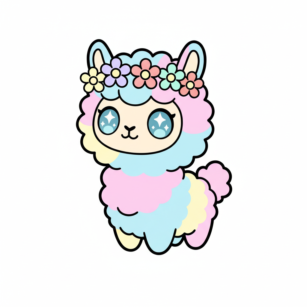How to Draw a Llama example 5
