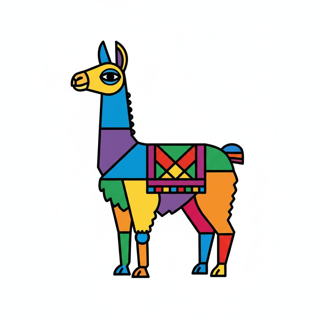 How to Draw a Llama example 6