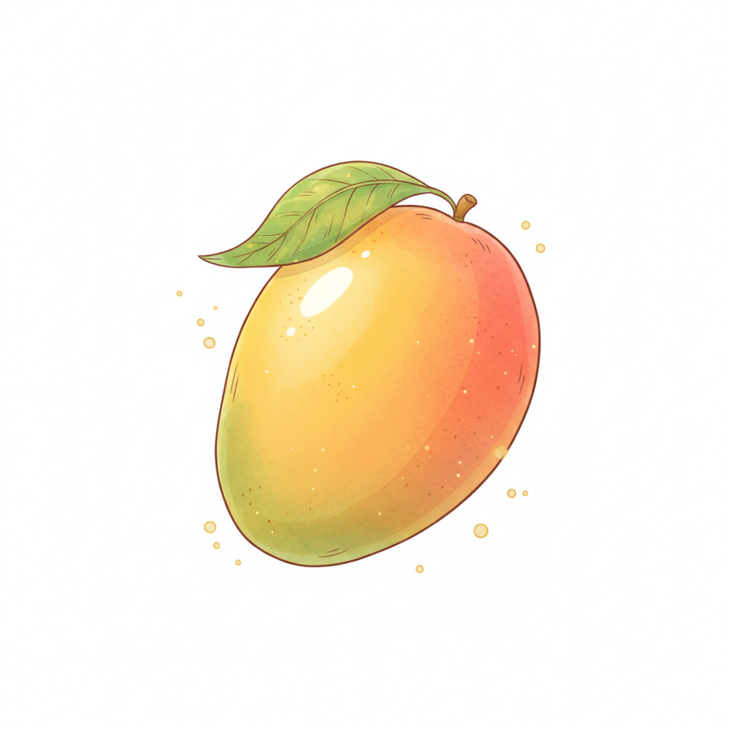 How to Draw a Mango example 3