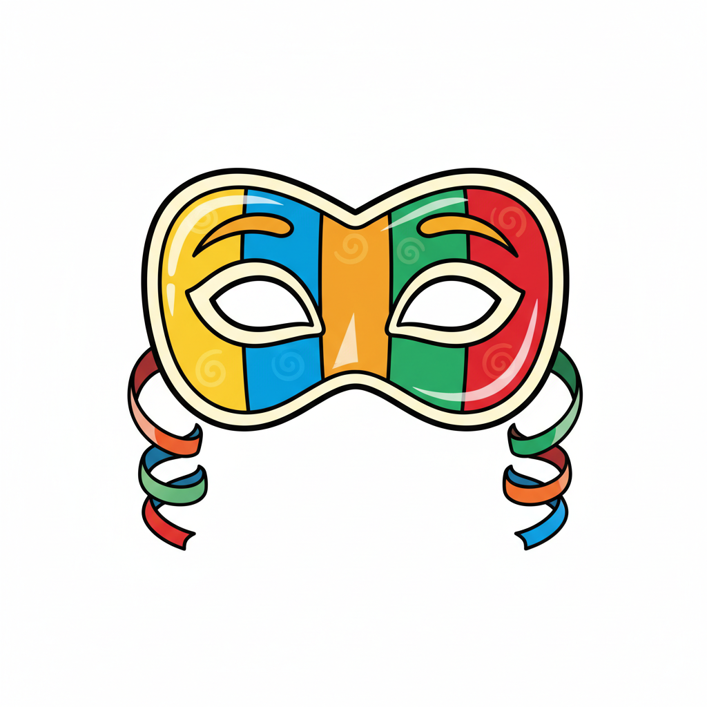 how to draw a mask. Activities for Kids.