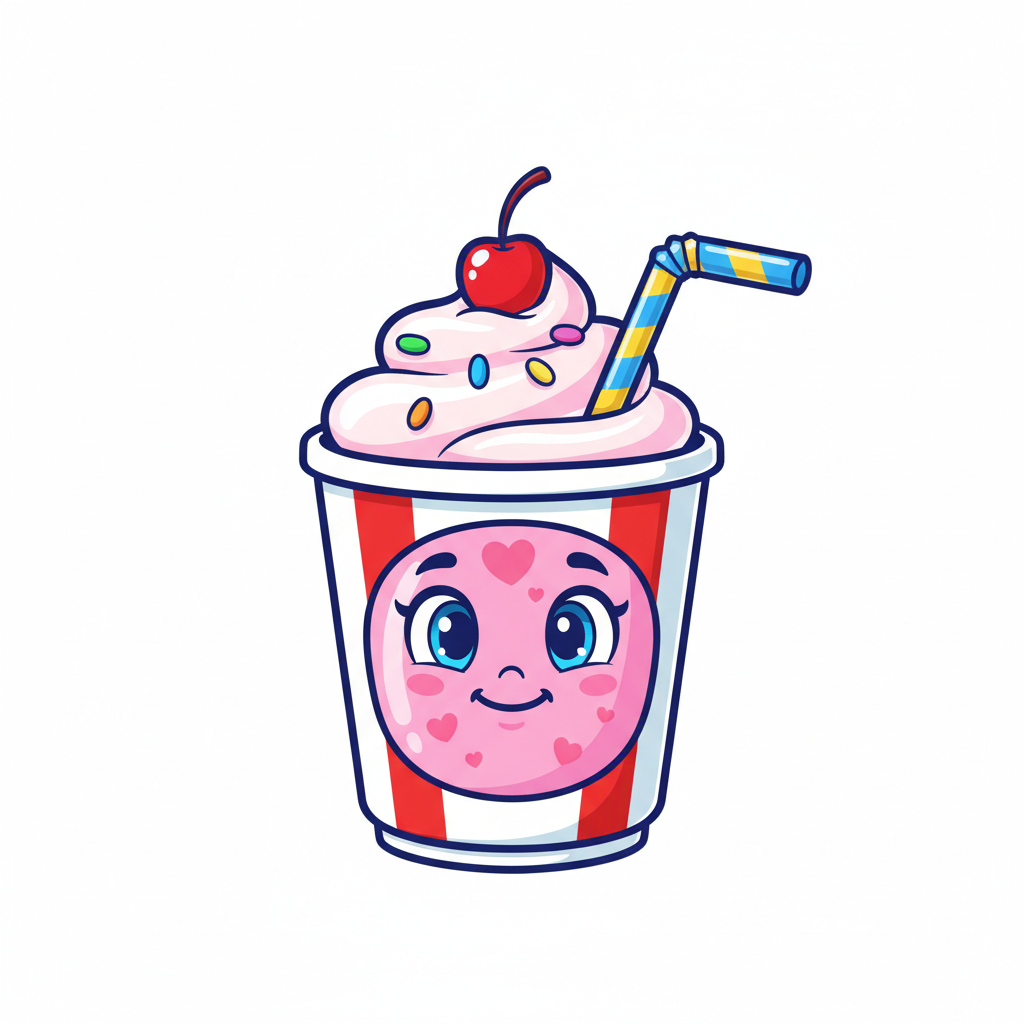 How to Draw a Milkshake example 4