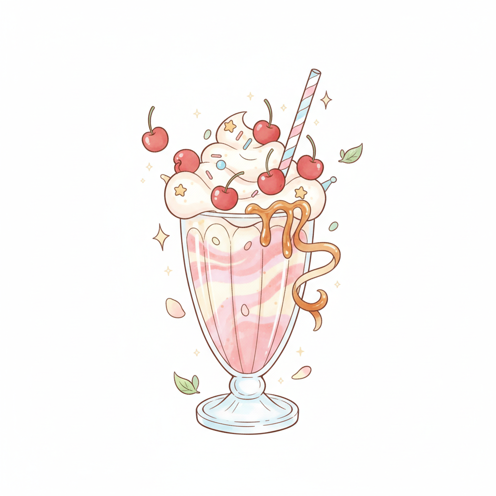 How to Draw a Milkshake example 3