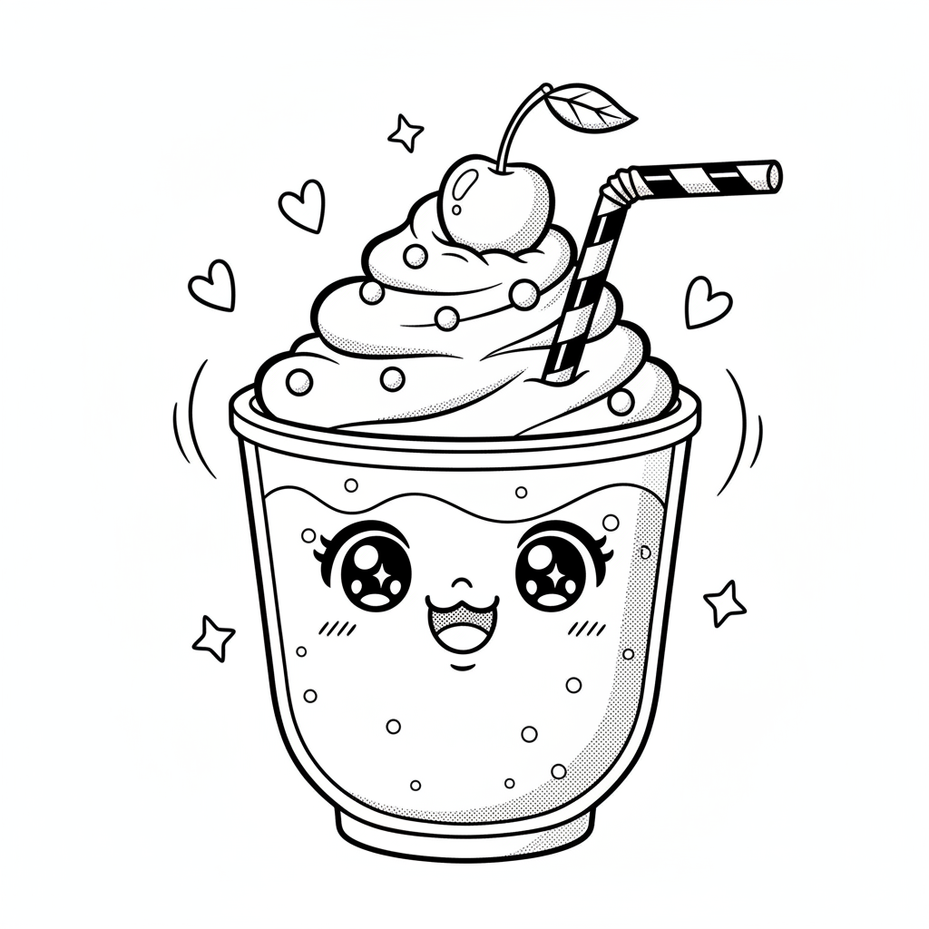How to Draw a Milkshake example 2