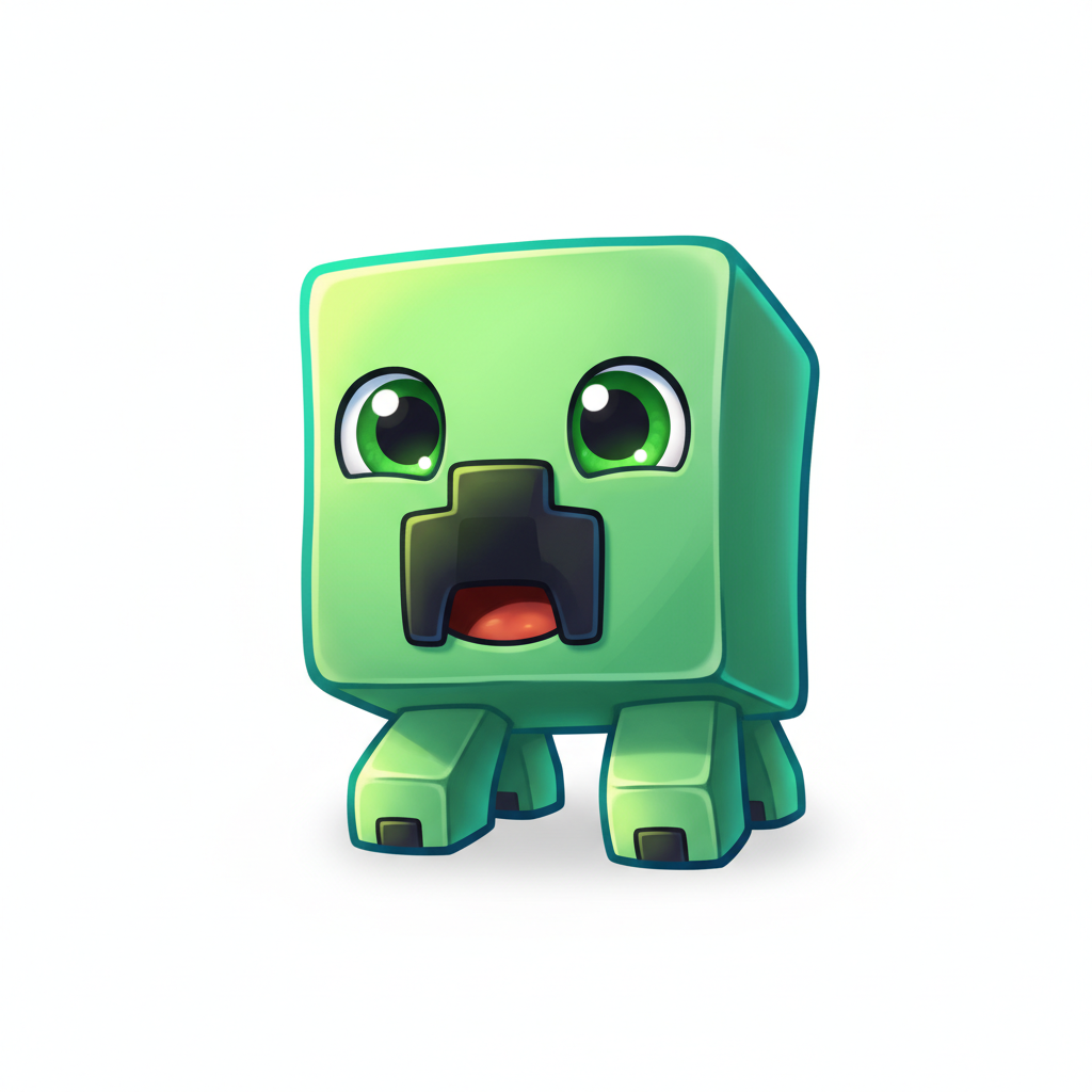 How to Draw a Minecraft Creeper example 4