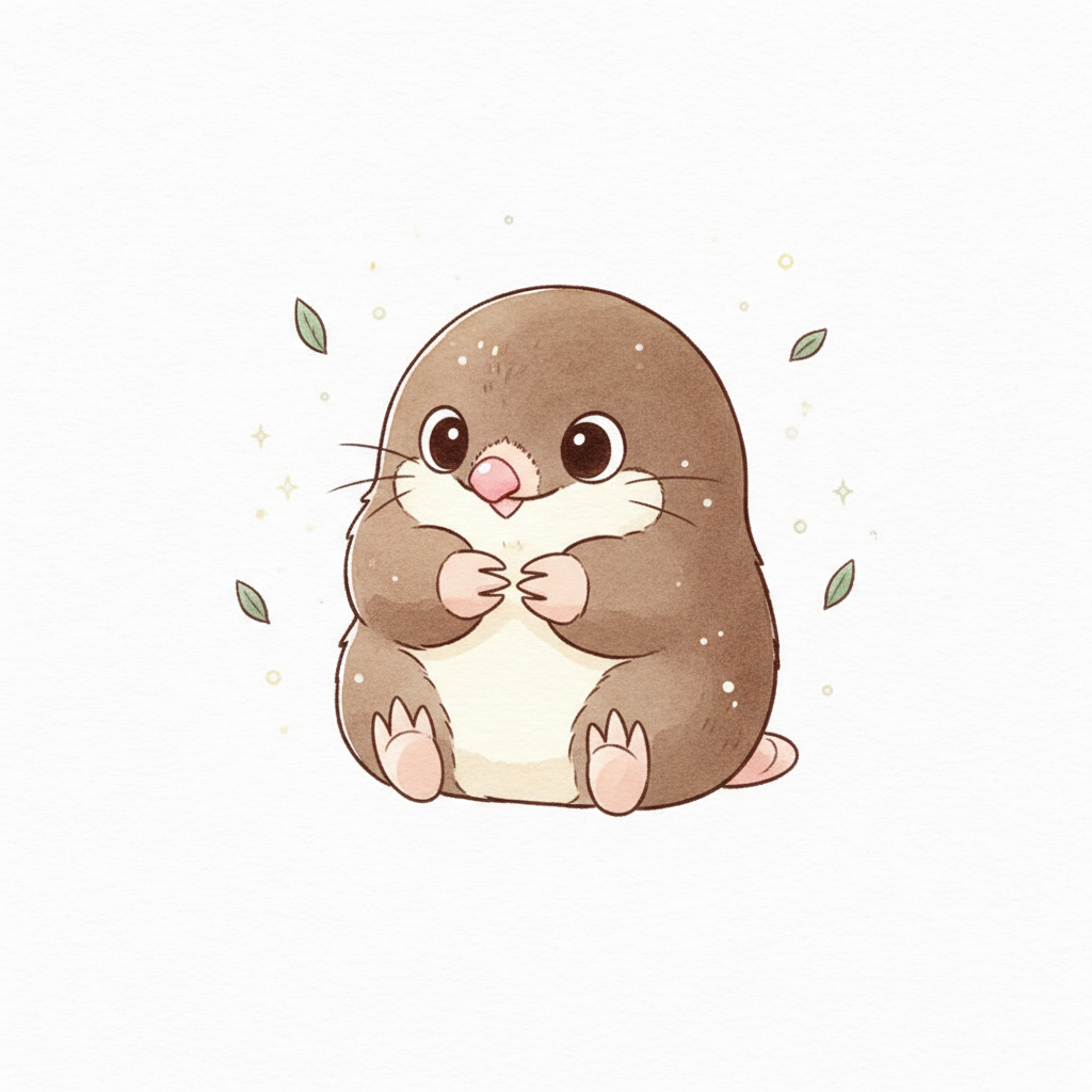 How to Draw a Mole example 3